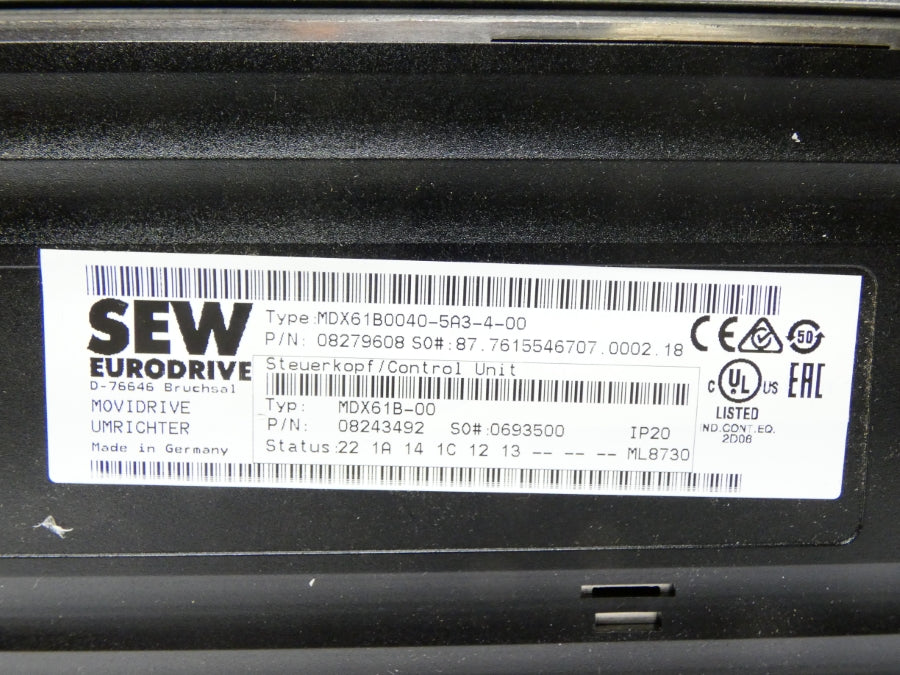 SEW EURODRIVE MDX61B0040-5A3-4-00 DBG60B-10 NSNP