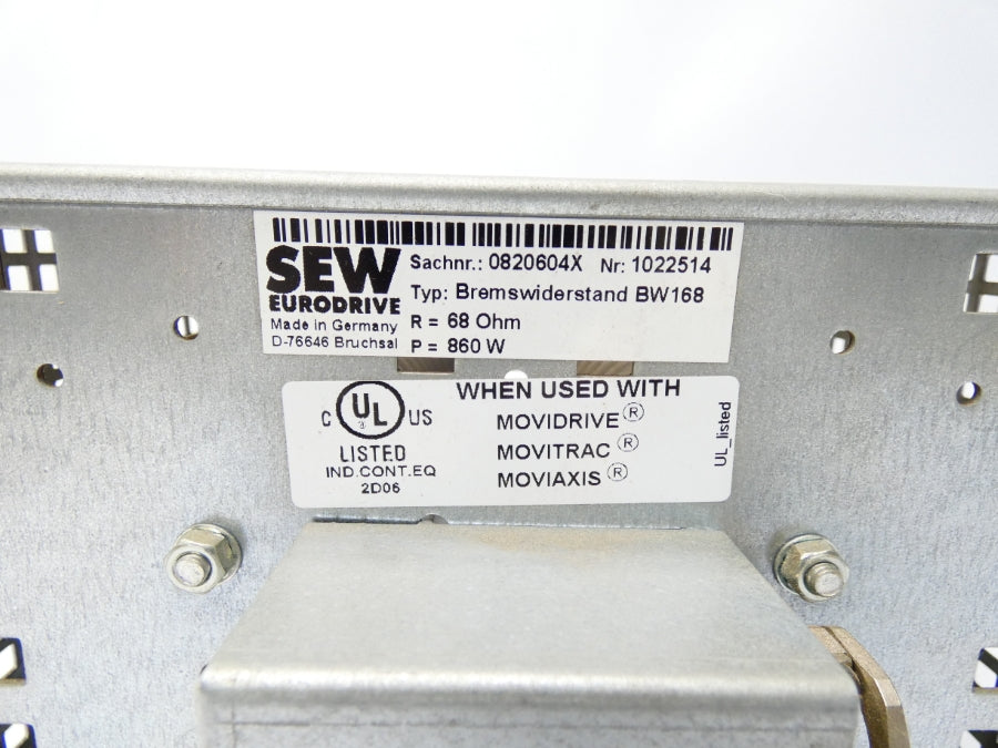 SEW EURODRIVE BW168 0820604X NSNP