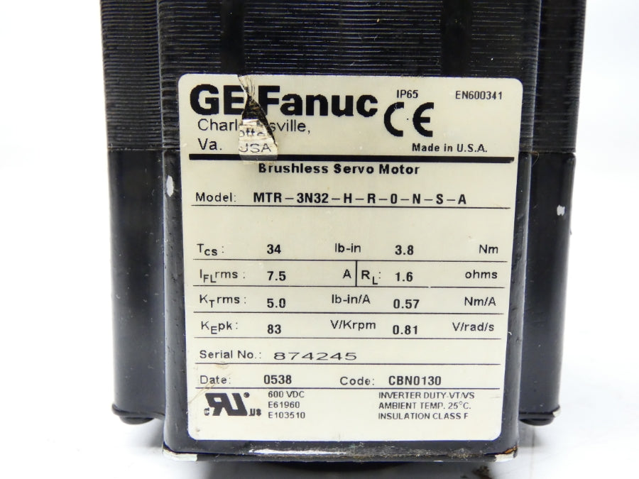 GE FANUC MTR-3N32-H-R-0-N-S-A UNMP