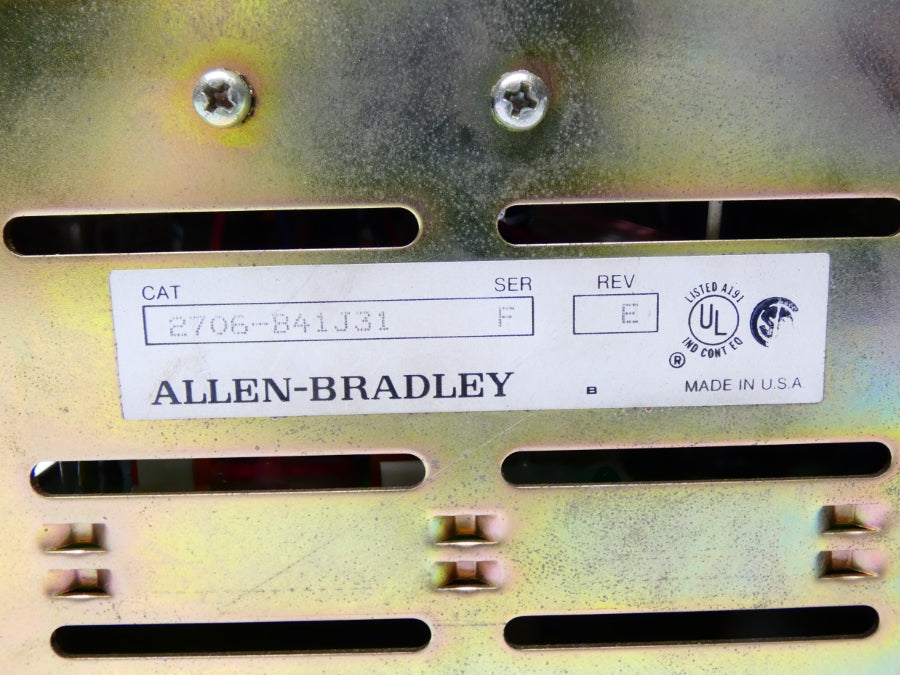ALLEN BRADLEY 2706-B41J31 SER. F REV. E 110/120VAC UNMP