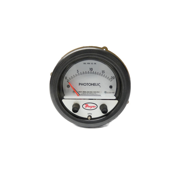 DWYER 3220-HP HH 120VAC 10A 80PSI 0-20" NSNP