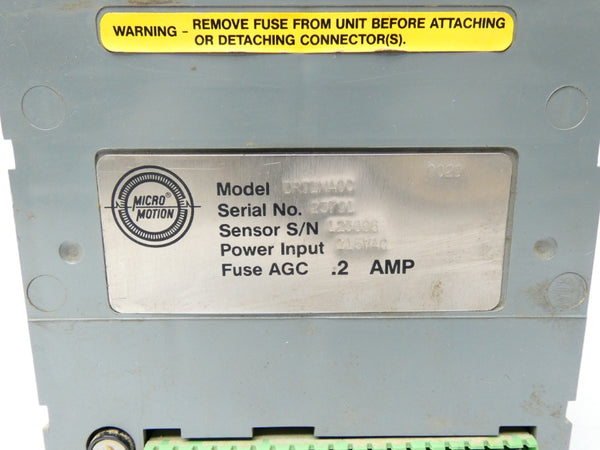 MICRO MOTION DRT1NA0C 115VAC .2A UNMP