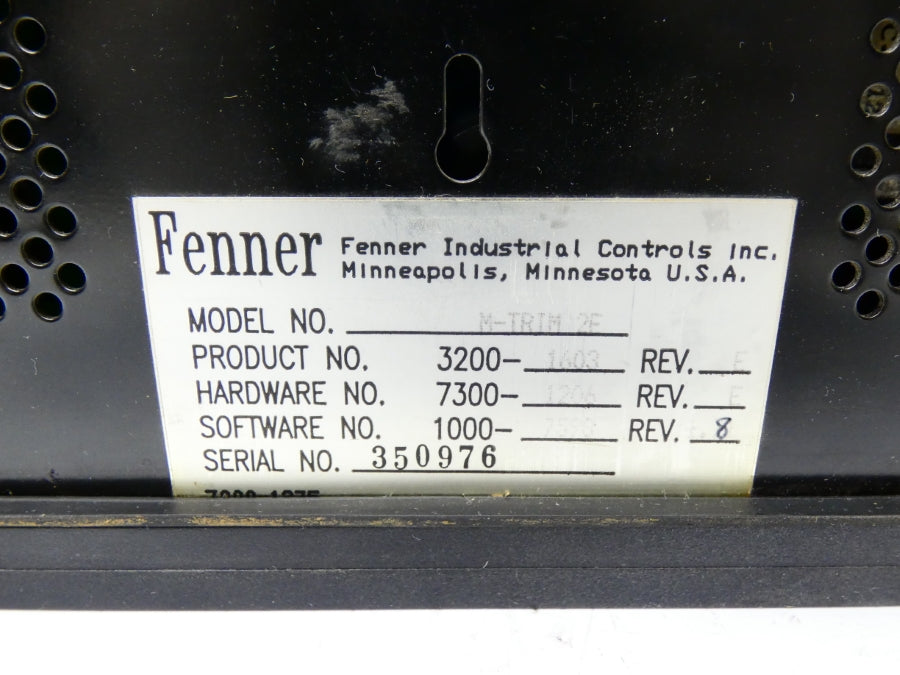 FENNER M-TRIM2E 3200-1603 REV. E 115/230VAC 0.1A UNMP