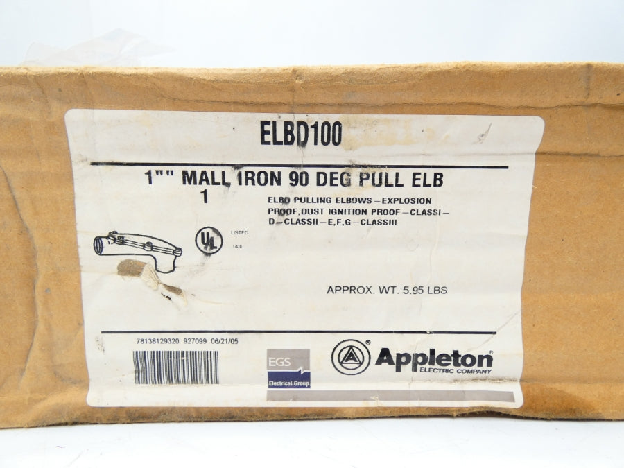 APPLETON ELBD100 1" NSMP