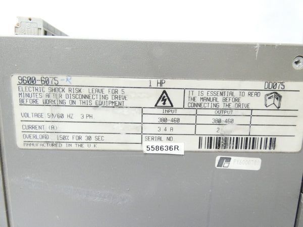 CONTROL TECHNIQUES 9600-6075 380-460V 3.4A UNMP