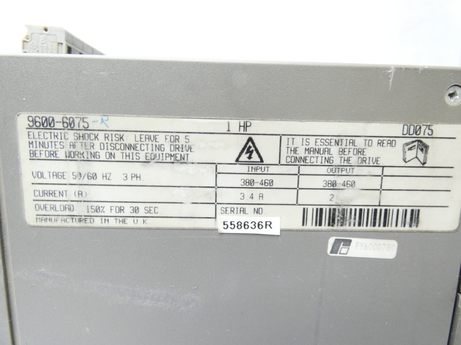 CONTROL TECHNIQUES 9600-6075 380-460V 3.4A UNMP