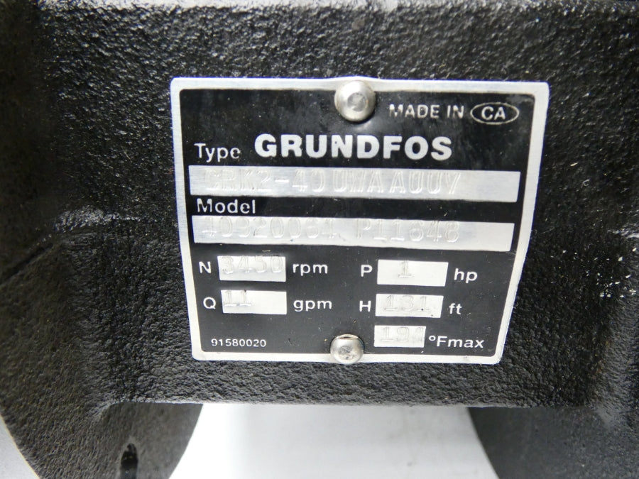 GRUNDFOS CRK2-40UWAAUUV 40920064 NSNP
