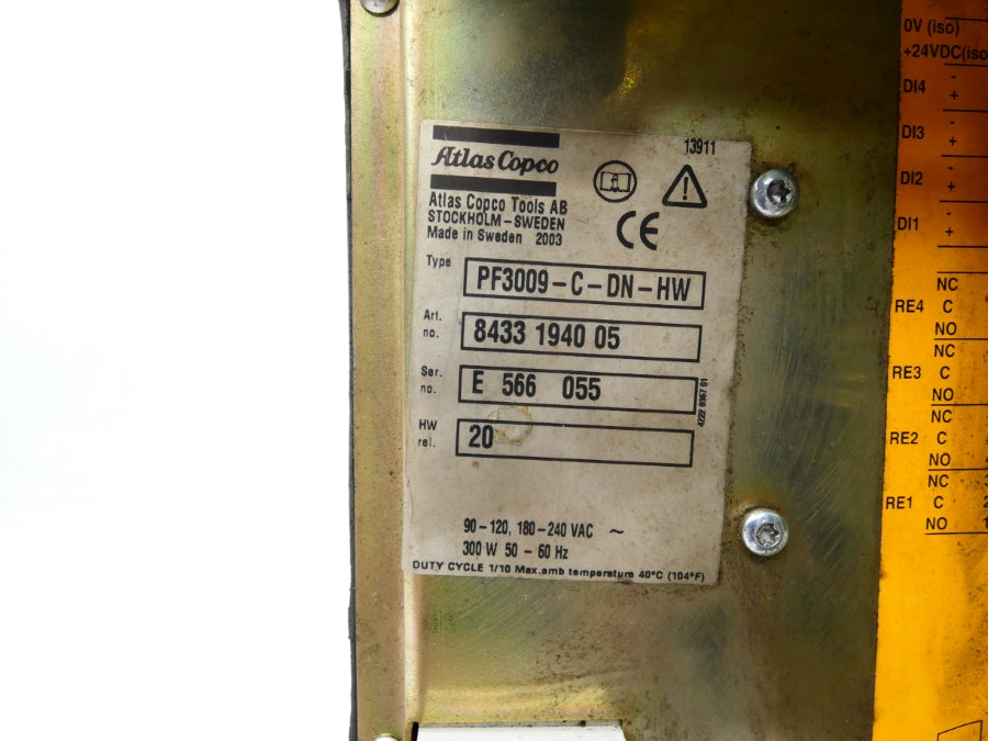 ATLAS COPCO PF3009-C-DN-HW 8433194005 180-240VAC UNMP