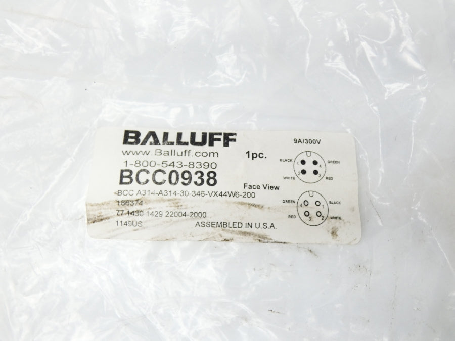 BALLUF BCCA314-A314-30-346-VX44W6-200 BCC093 NSMP