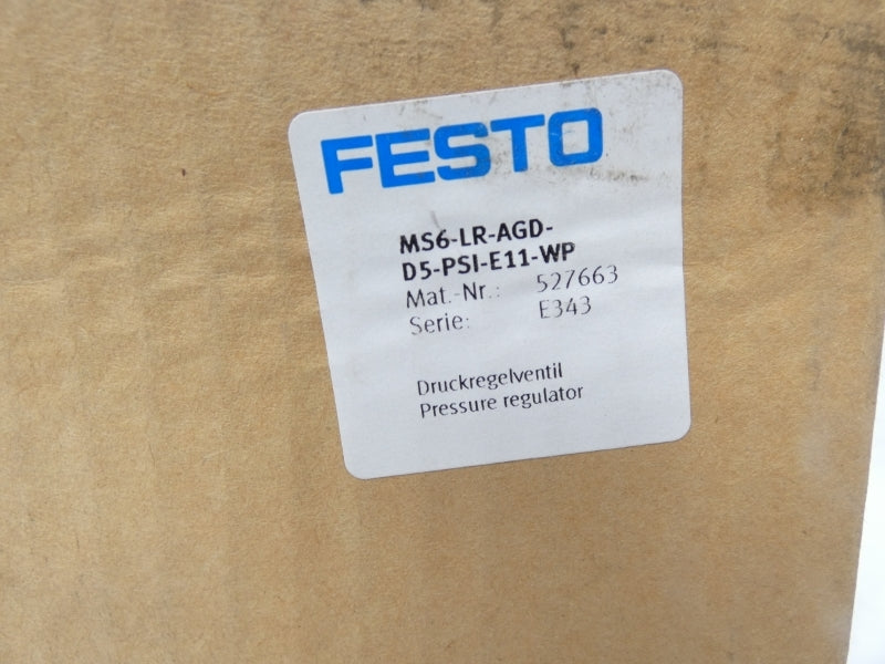 FESTO MS6-LR-AGD-D5-PSI-E11-WP 527663 300PSI (NO KEY) NSMP