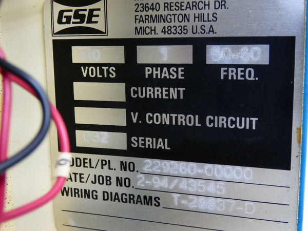 GSE 229260-00000 110V UNMP