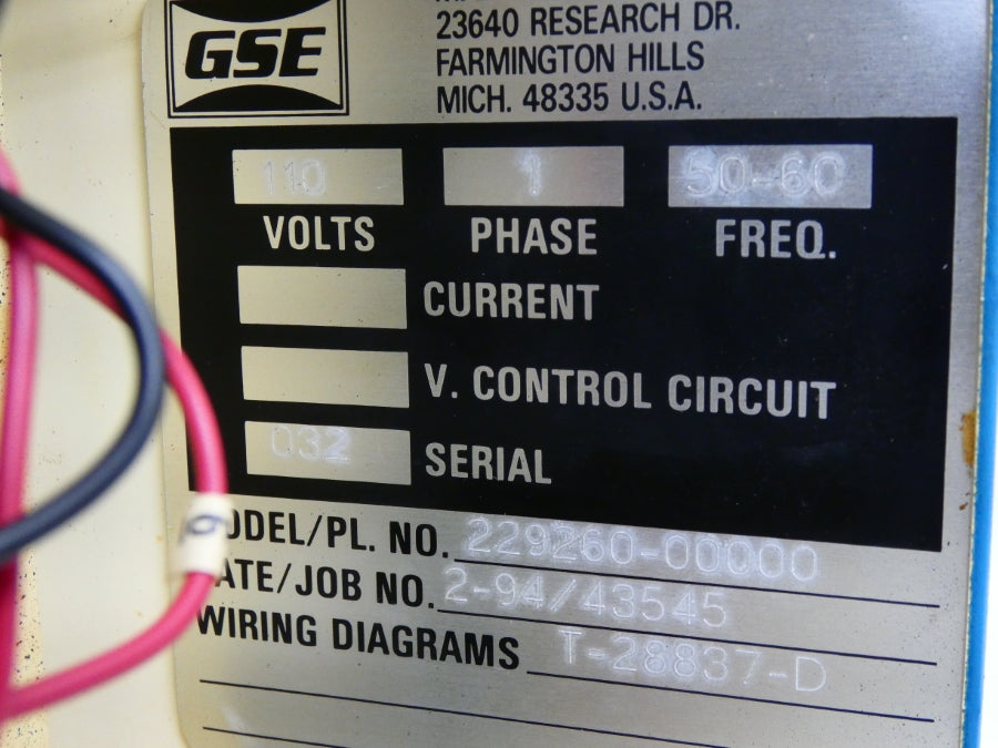 GSE 229260-00000 110V UNMP