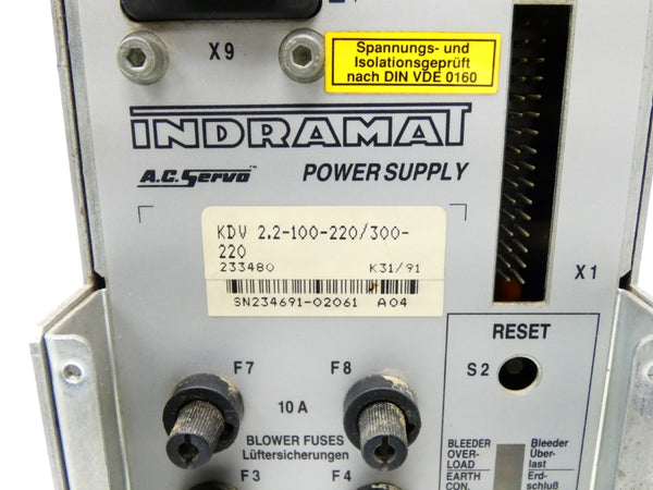 INDRAMAT KDV2.2-100-220/300-220 300VDC UNMP