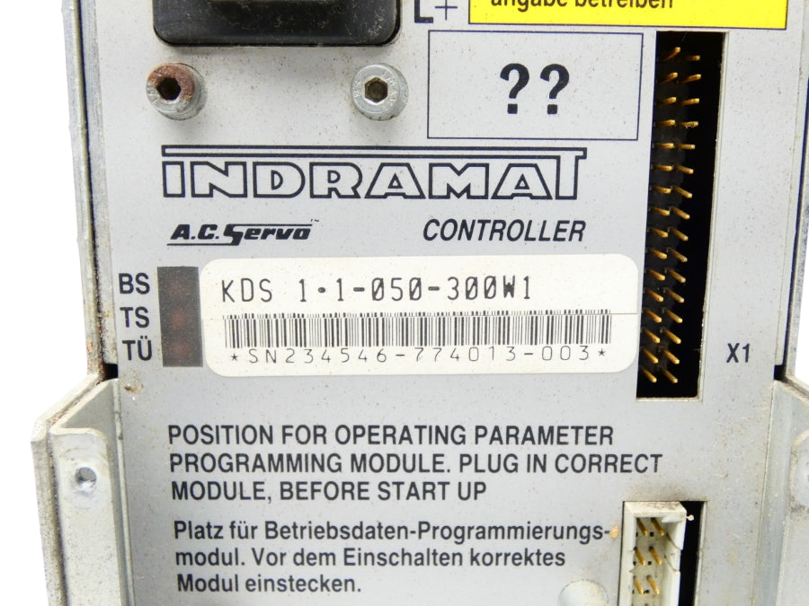 INDRAMAT KDS1.1-050-300-W1-220 300VDC UNMP