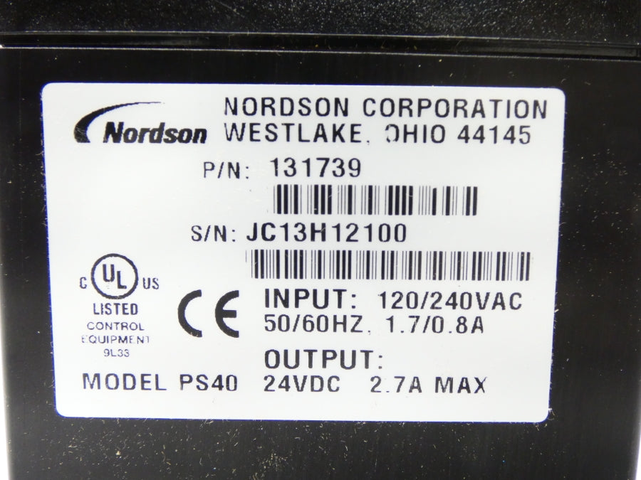 NORDSON PS40 131739 120/240VAC 1.7/0.8A NSMP