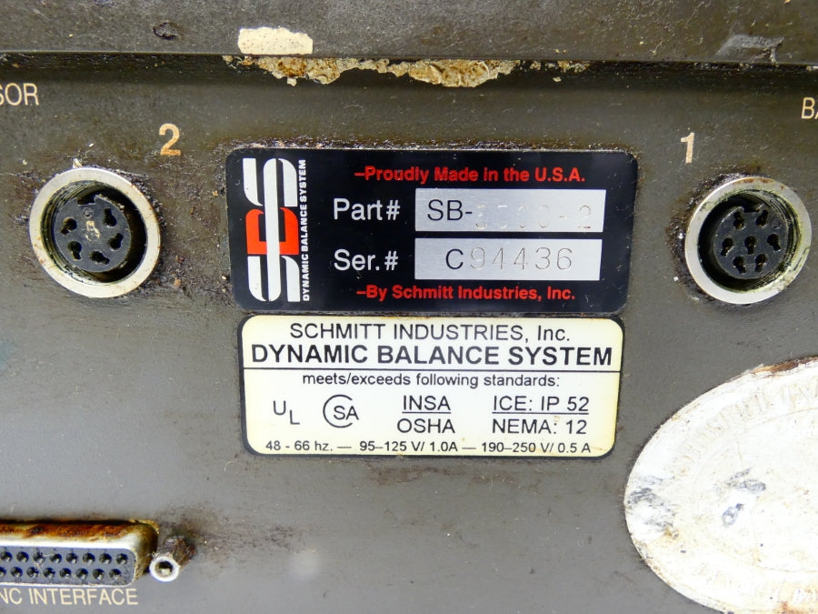SCHMITT INDUSTRIES SB-3500-2 190-250V 1.0A UNMP