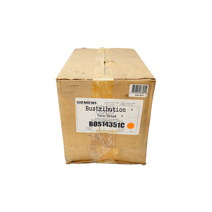 SIEMENS BOS14351C 600VAC 30A NSFS