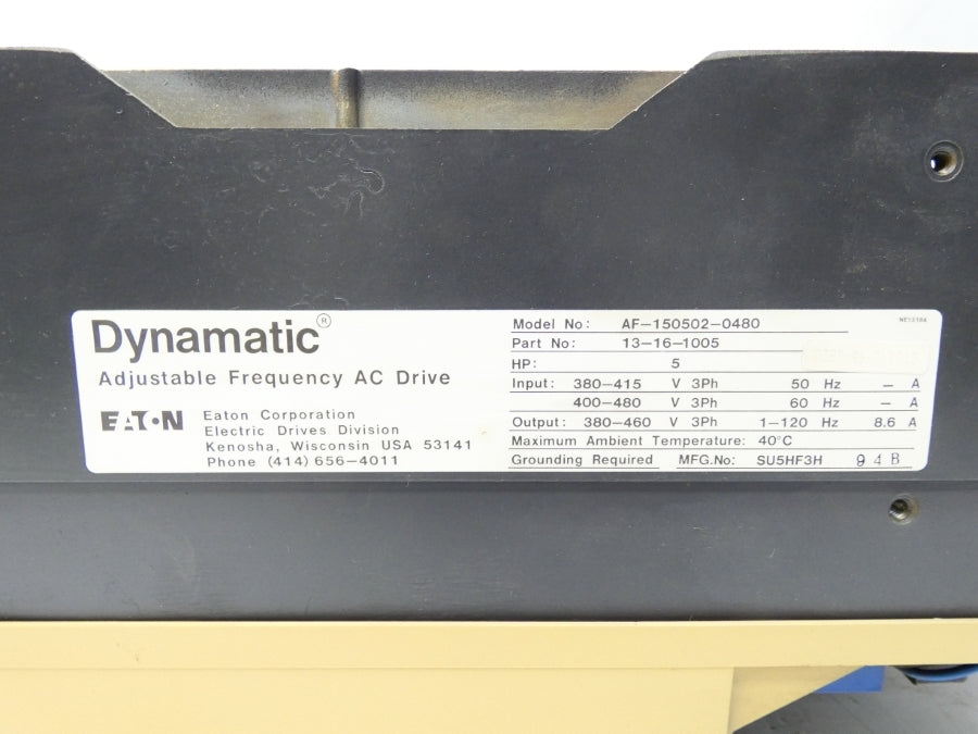 EATON AF-150502-0480 400-480V 8.6A (NO COVER) UNMP