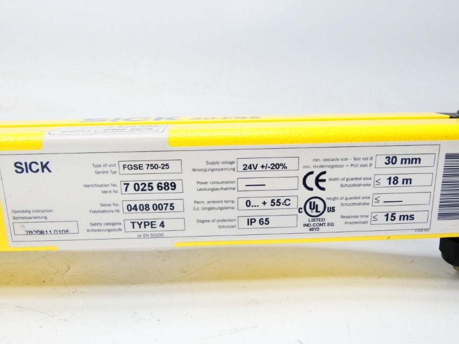 SICK FGSE750-25 7025689 24V NSMP