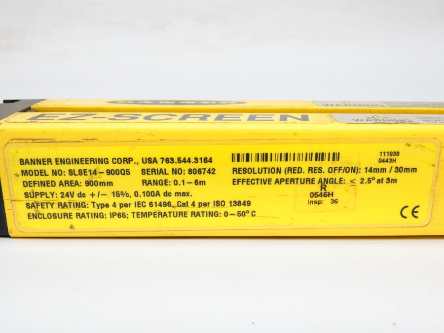 BANNER ENGINEERING SLSE14-900Q5 24VDC UNMP