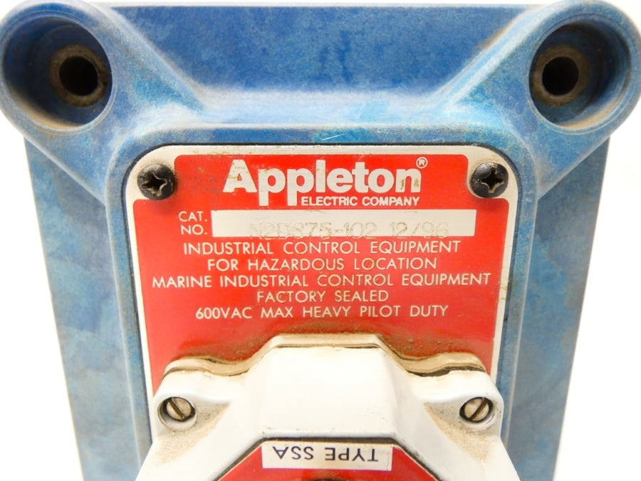 APPLETON N2DC75-102 (MISSING SWITCH) UNMP