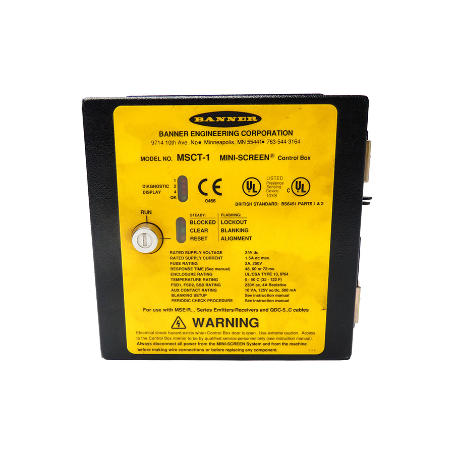 BANNER ENGINEERING MSCT-1 230VAC 4A (NO KEY) NSNP