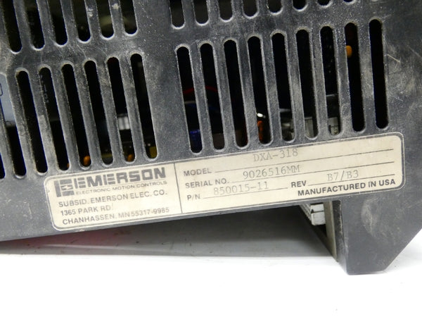 EMERSON DXA-318 850015-11 REV. B7/B8 UNMP