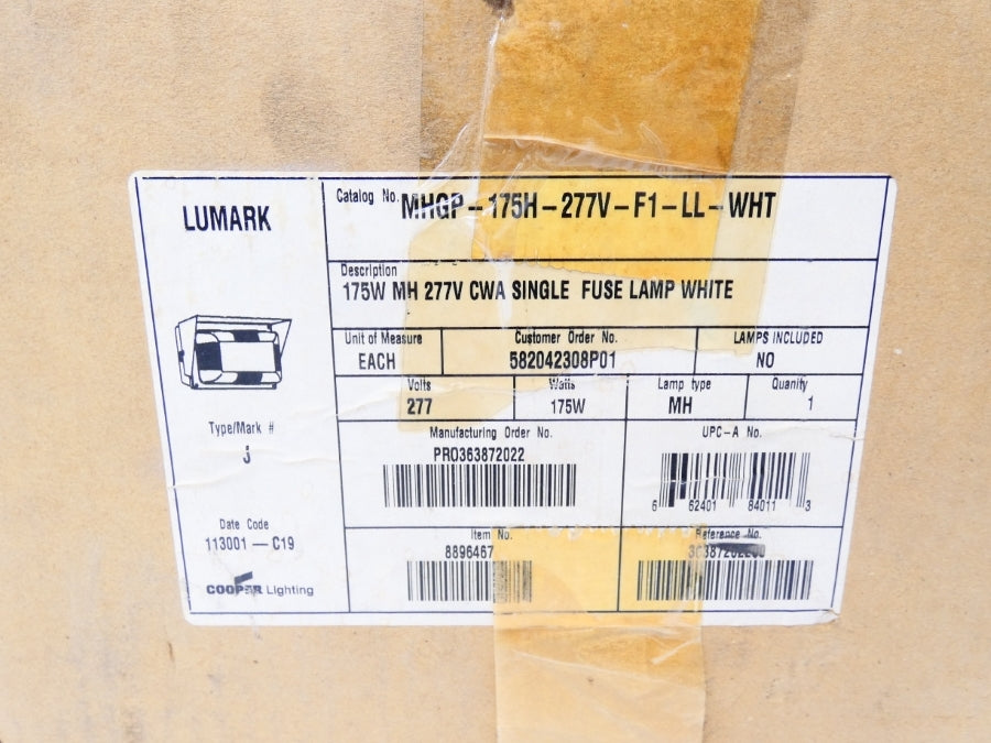 LUMARK MHGP-175H-277V-F1-LL-WHT NSMP