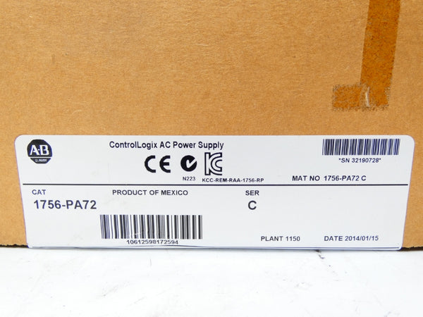 ALLEN BRADLEY 1756-PA72 SER. C DATE: 2014 NSFS