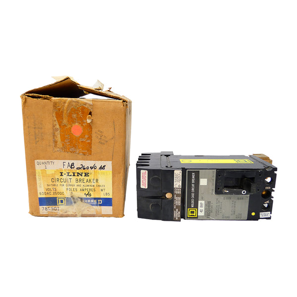 SQUARE D FAB26040AB SER. 1 600VAC 40A NSMP