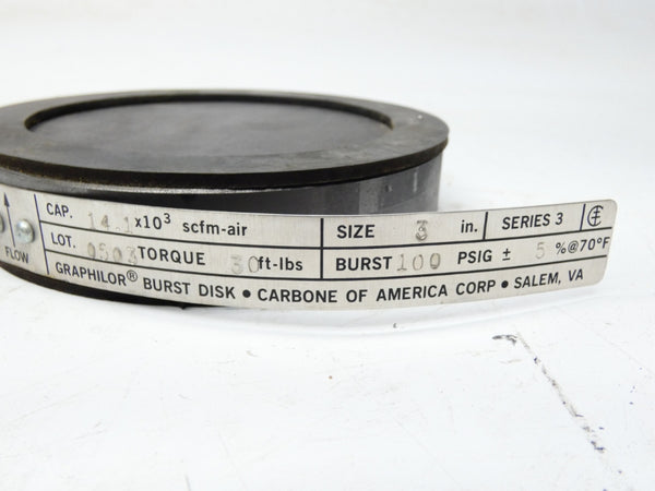CARBONE OF AMERICA SERIES 3 100PSI 3" NSMP