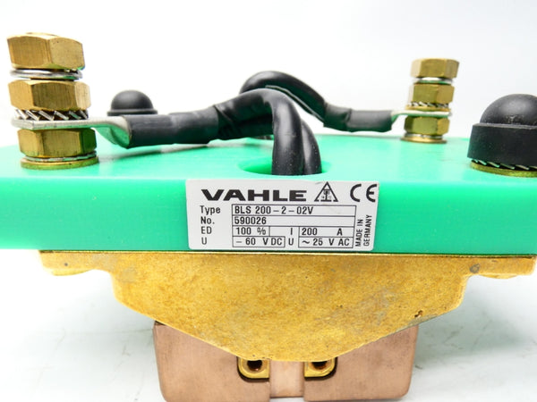 VAHLE BLS200-2-02V 60VDC 200A NSMP