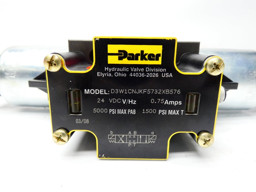 PARKER D3W1CNJKF5732XB576 24VDC 0.75A 5000PSI NSMP