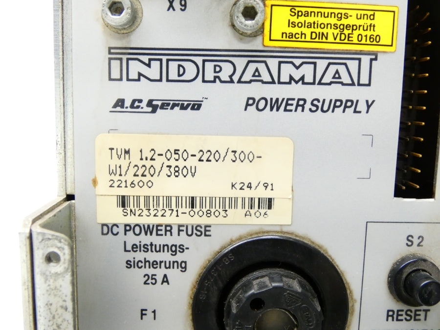 INDRAMAT TVM1.2-050-220/300-W1/220/380V 220VAC 10A UNMP