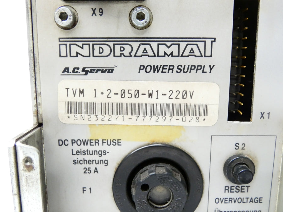 INDRAMAT TVM1.2-050-W1-220V 220VAC 10A UNMP