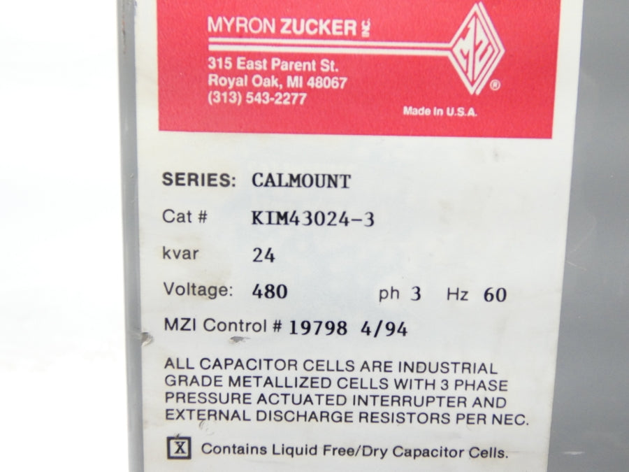 MYRON ZUCKER KIM43024-3 480V NSNP