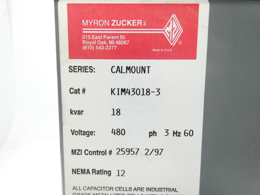 MYRON ZUCKER KIM43018-3 480V NSNP