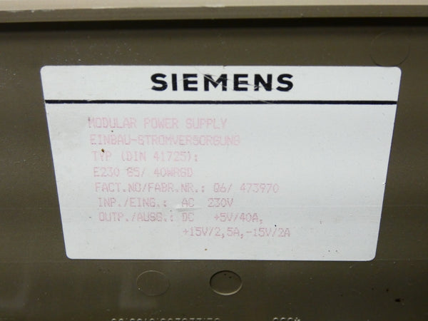 SIEMENS 6EW1861-2AD 230V 2.5A UNMP