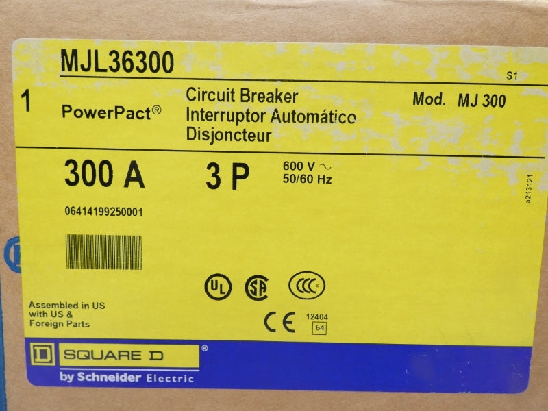 SQUARE D MJL36300 600V 300A NSMP