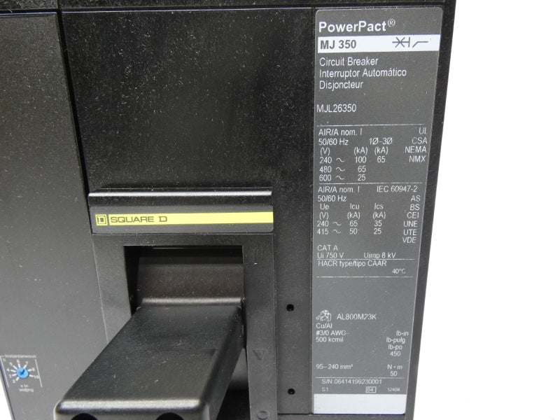 SQUARE D MJL26350 600V 350A NSMP