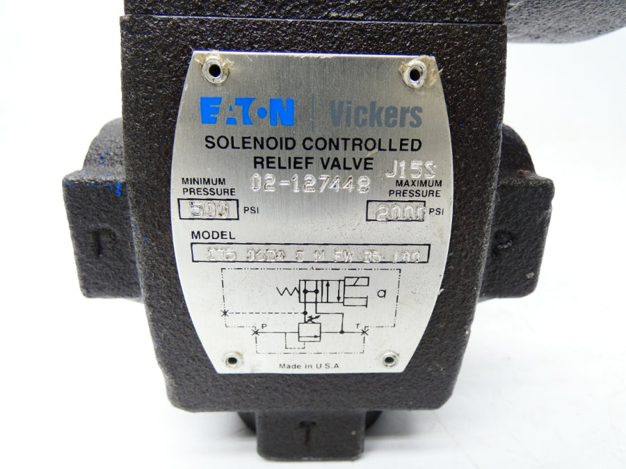 EATON VICKERS CT5060ACMFWB5100 02-127448 110/120V .48/.46A 500-2000PSI NSNP