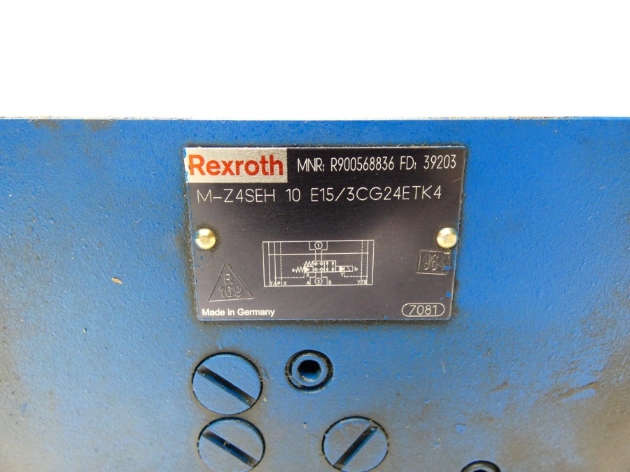 REXROTH M-Z4SEH10E15/3CG24ETK4 R900568836 24VDC NSNP