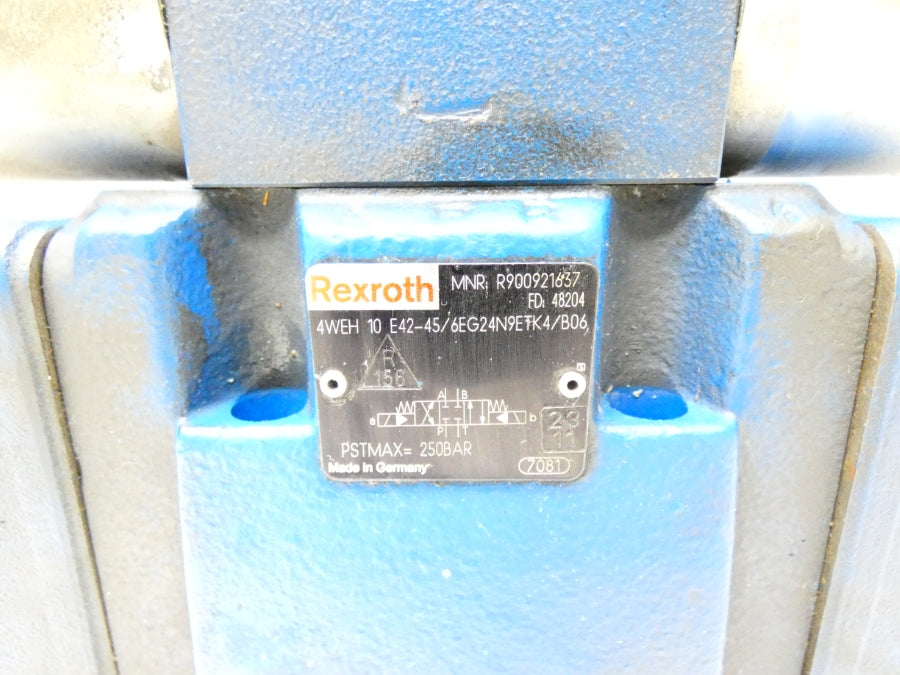 REXROTH 4WEH10E42-45/6EG24N9ETK4/B06 R900921637 24VDC UNMP