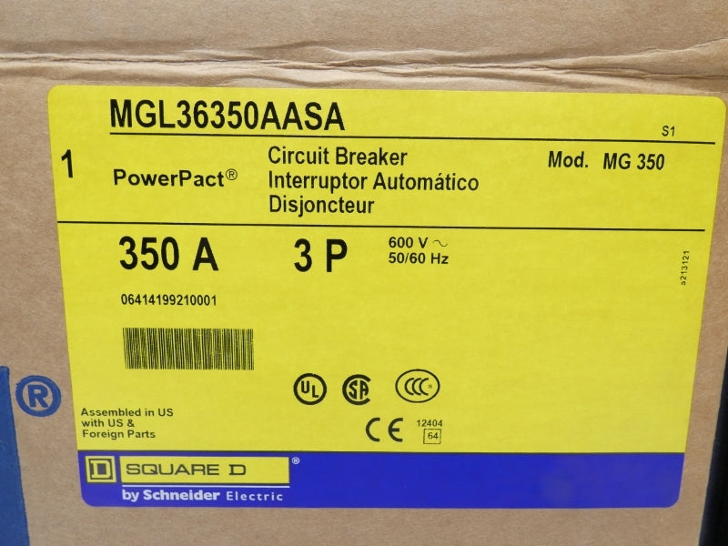 SQUARE D MGL36350AASA 600V 350A NUPI