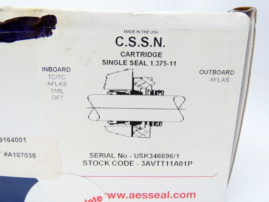 AESSEAL CSSN1.375TC/TC-A2GFT 3AVTT11A01P 1.375" NSMP