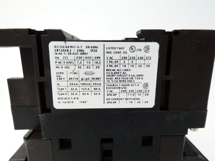 SIEMENS 3RA1334-8XB30-1AK6 110/120 NSMP