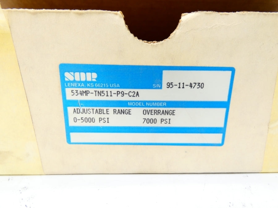 SOR 534MP-TN511-P9-C2A 5-40VDC 0-5000PSI NSMP