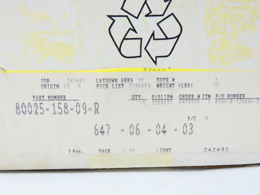 ALLEN BRADLEY 80025-158-09 NSMP