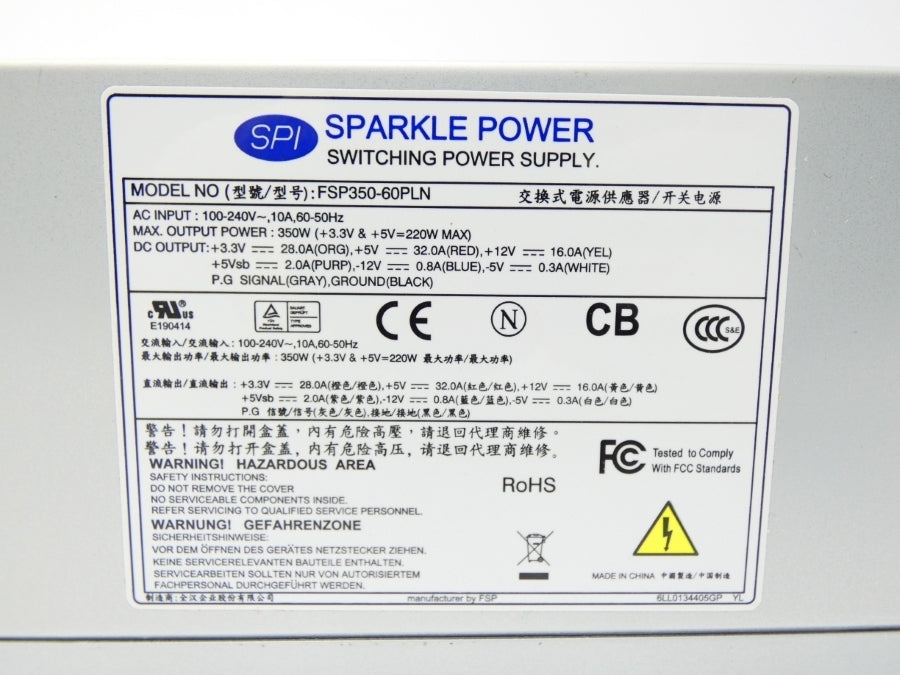 SPARKLE FSP350-60PLN 100-240V 10A NSMP