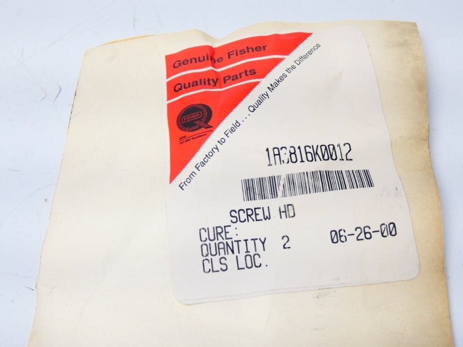 FISHER 1A3816K0012 (PKG OF 2) NSMP